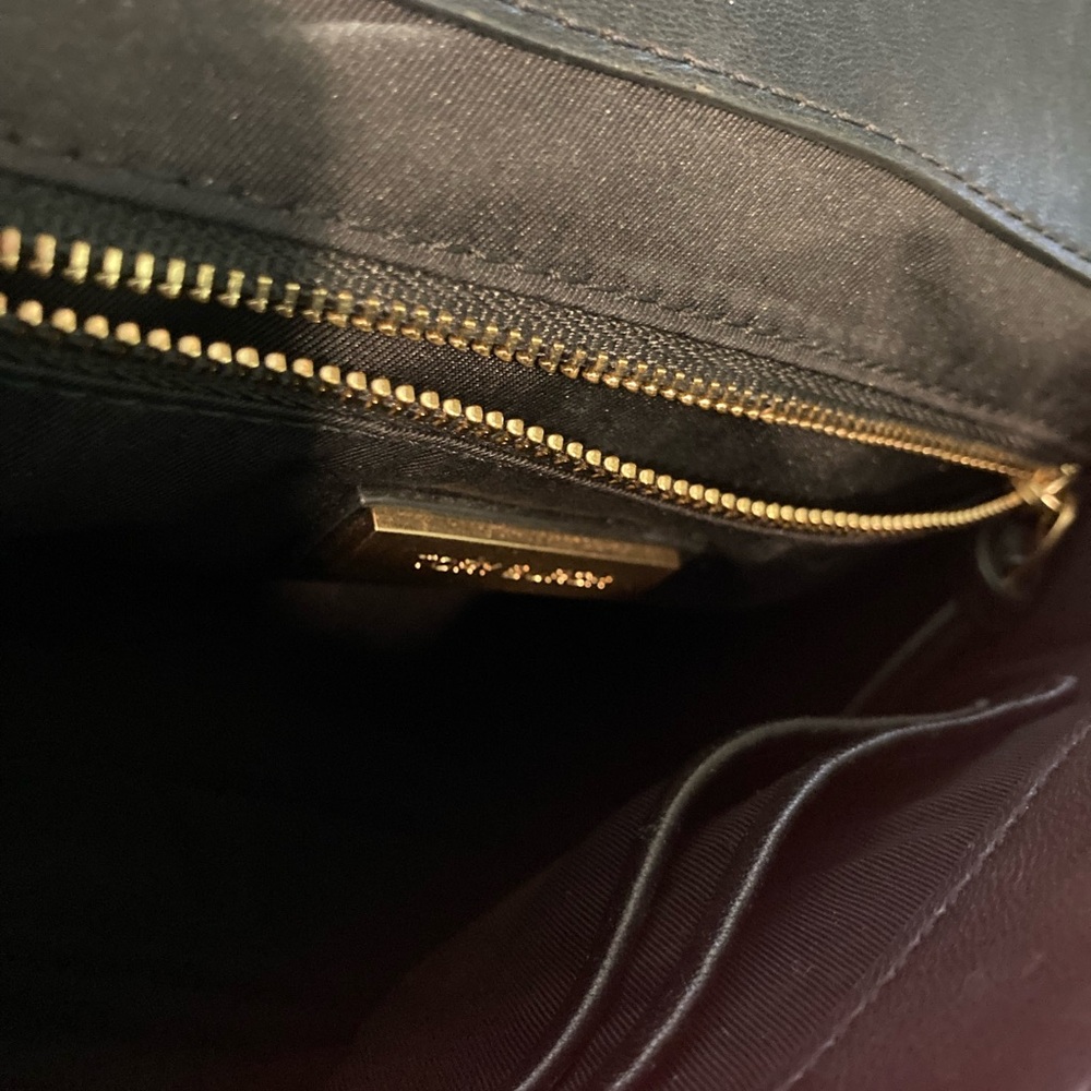 Tory Burch Fleming Convertible Shoulder Bag - Black Leather - Picture 14 of 14